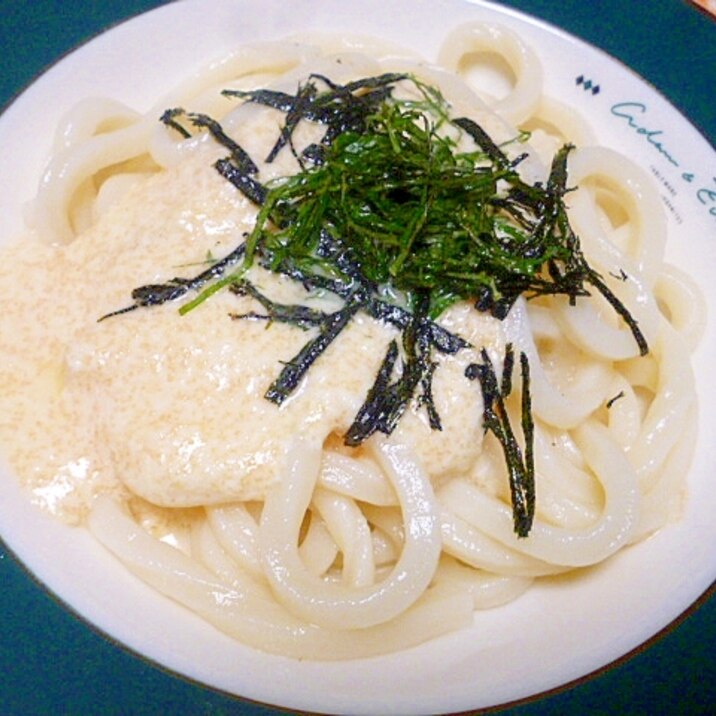 明太クリームうどん